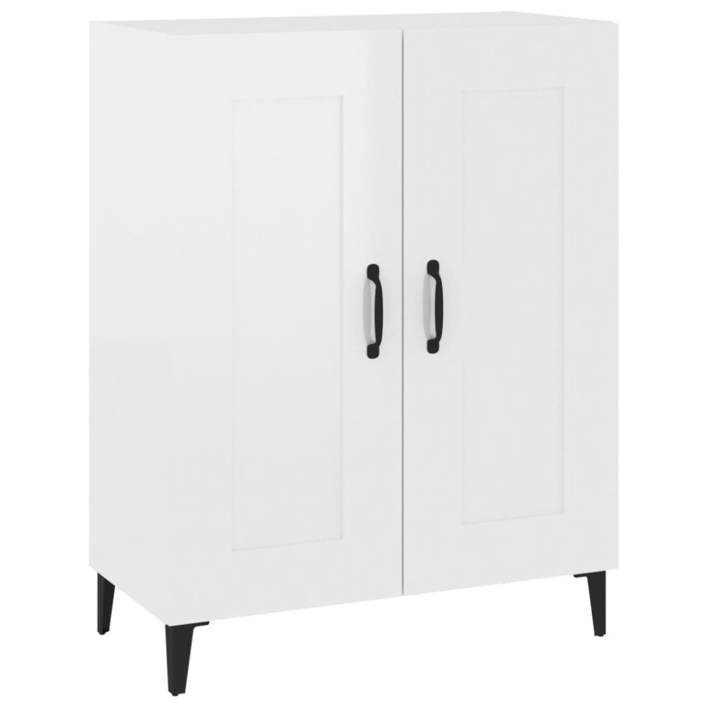 vidaXL Dulap, alb extralucios, 69,5x34x90 cm, lemn compozit