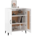 vidaXL Dulap, alb extralucios, 69,5x34x90 cm, lemn compozit