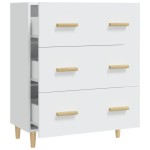 vidaXL Servantă, alb, 70x34x90 cm, lemn prelucrat