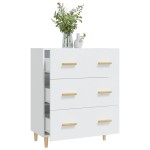 vidaXL Servantă, alb, 70x34x90 cm, lemn prelucrat
