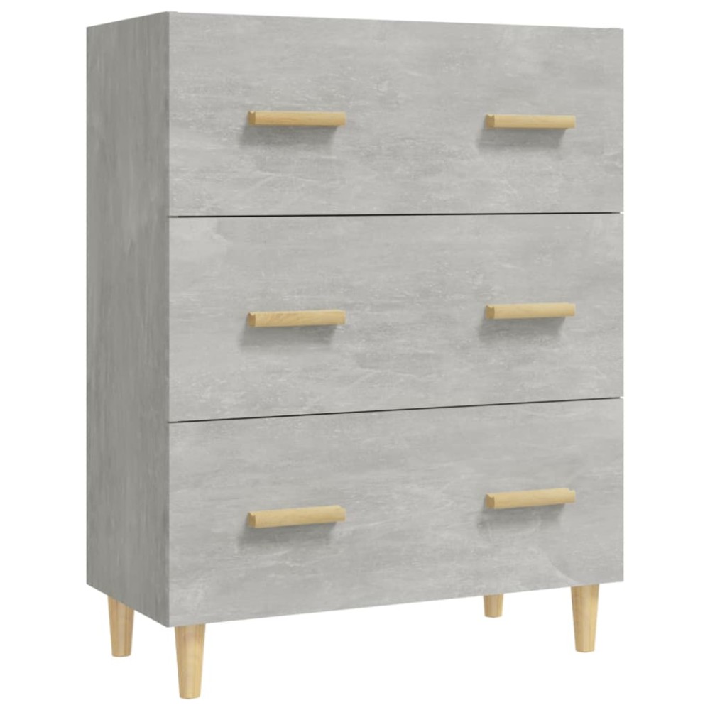 vidaXL Servantă, gri beton, 70x34x90 cm, lemn prelucrat