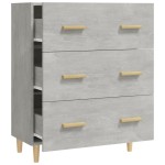 vidaXL Servantă, gri beton, 70x34x90 cm, lemn prelucrat vidaXL Servantă, gri beton, 70x34x90 cm, lemn prelucrat