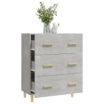 vidaXL Servantă, gri beton, 70x34x90 cm, lemn prelucrat vidaXL Servantă, gri beton, 70x34x90 cm, lemn prelucrat