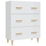 vidaXL Servantă, alb extralucios, 70x34x90 cm, lemn prelucrat vidaXL Servantă, alb extralucios, 70x34x90 cm, lemn prelucrat