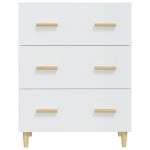 vidaXL Servantă, alb extralucios, 70x34x90 cm, lemn prelucrat vidaXL Servantă, alb extralucios, 70x34x90 cm, lemn prelucrat