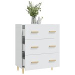vidaXL Servantă, alb extralucios, 70x34x90 cm, lemn prelucrat vidaXL Servantă, alb extralucios, 70x34x90 cm, lemn prelucrat