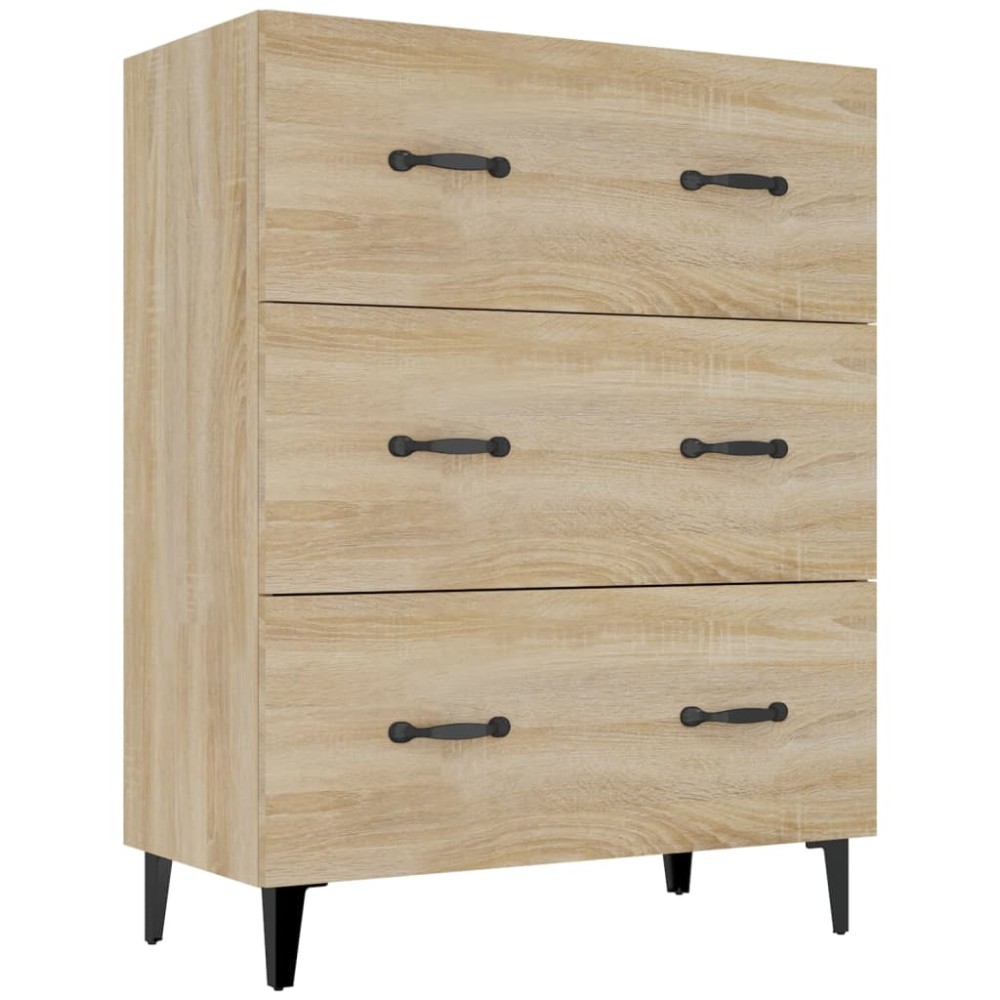 vidaXL Dulap, stejar sonoma, 69,5x34x90 cm, lemn compozit