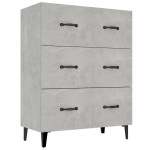 vidaXL Dulap, gri beton, 69,5x34x90 cm, lemn compozit