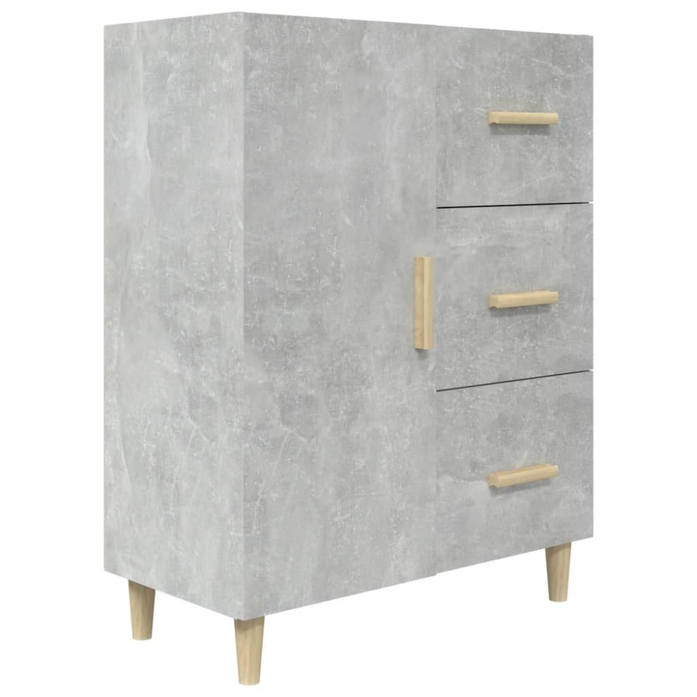 vidaXL Servantă, gri beton, 69,5x34x90 cm, lemn prelucrat