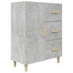 vidaXL Servantă, gri beton, 69,5x34x90 cm, lemn prelucrat