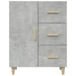 vidaXL Servantă, gri beton, 69,5x34x90 cm, lemn prelucrat