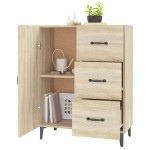 vidaXL Dulap, stejar sonoma, 69,5x34x90 cm, lemn compozit