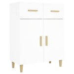 vidaXL Servantă, alb, 69,5x34x89 cm, lemn prelucrat vidaXL Servantă, alb, 69,5x34x89 cm, lemn prelucrat