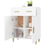 vidaXL Servantă, alb, 69,5x34x89 cm, lemn prelucrat vidaXL Servantă, alb, 69,5x34x89 cm, lemn prelucrat
