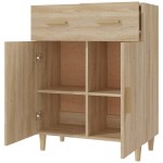 vidaXL Servantă, stejar sonoma, 69,5x34x90 cm, lemn prelucrat