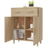 vidaXL Servantă, stejar sonoma, 69,5x34x90 cm, lemn prelucrat