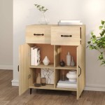 vidaXL Dulap, stejar sonoma, 69,5x34x90 cm, lemn compozit