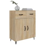 vidaXL Dulap, stejar sonoma, 69,5x34x90 cm, lemn compozit