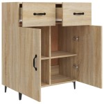 vidaXL Dulap, stejar sonoma, 69,5x34x90 cm, lemn compozit