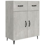 vidaXL Dulap, gri beton, 69,5x34x90 cm, lemn compozit