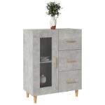 vidaXL Dulap, gri beton, 69,5x34x90 cm, lemn compozit vidaXL Dulap, gri beton, 69,5x34x90 cm, lemn compozit