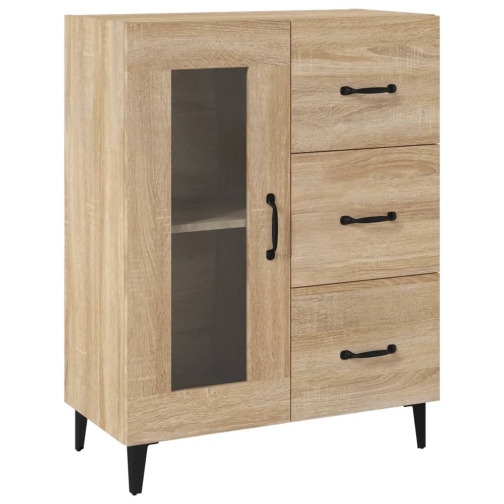 vidaXL Dulap, stejar sonoma, 69,5x34x90 cm, lemn compozit
