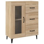 vidaXL Dulap, stejar sonoma, 69,5x34x90 cm, lemn compozit