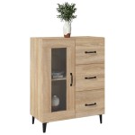vidaXL Dulap, stejar sonoma, 69,5x34x90 cm, lemn compozit