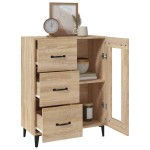 vidaXL Dulap, stejar sonoma, 69,5x34x90 cm, lemn compozit