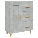 vidaXL Dulap, gri beton, 69,5x34x90 cm, lemn compozit vidaXL Dulap, gri beton, 69,5x34x90 cm, lemn compozit
