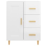 vidaXL Dulap, alb extralucios, 69,5x34x90 cm, lemn compozit