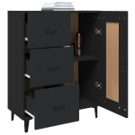 vidaXL Dulap, negru, 69,5x34x90 cm, lemn prelucrat vidaXL Dulap, negru, 69,5x34x90 cm, lemn prelucrat