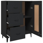 vidaXL Dulap, negru, 69,5x34x90 cm, lemn prelucrat vidaXL Dulap, negru, 69,5x34x90 cm, lemn prelucrat