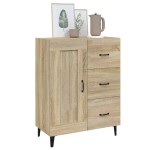 vidaXL Dulap, stejar sonoma, 69,5x34x90 cm, lemn compozit