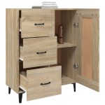vidaXL Dulap, stejar sonoma, 69,5x34x90 cm, lemn compozit