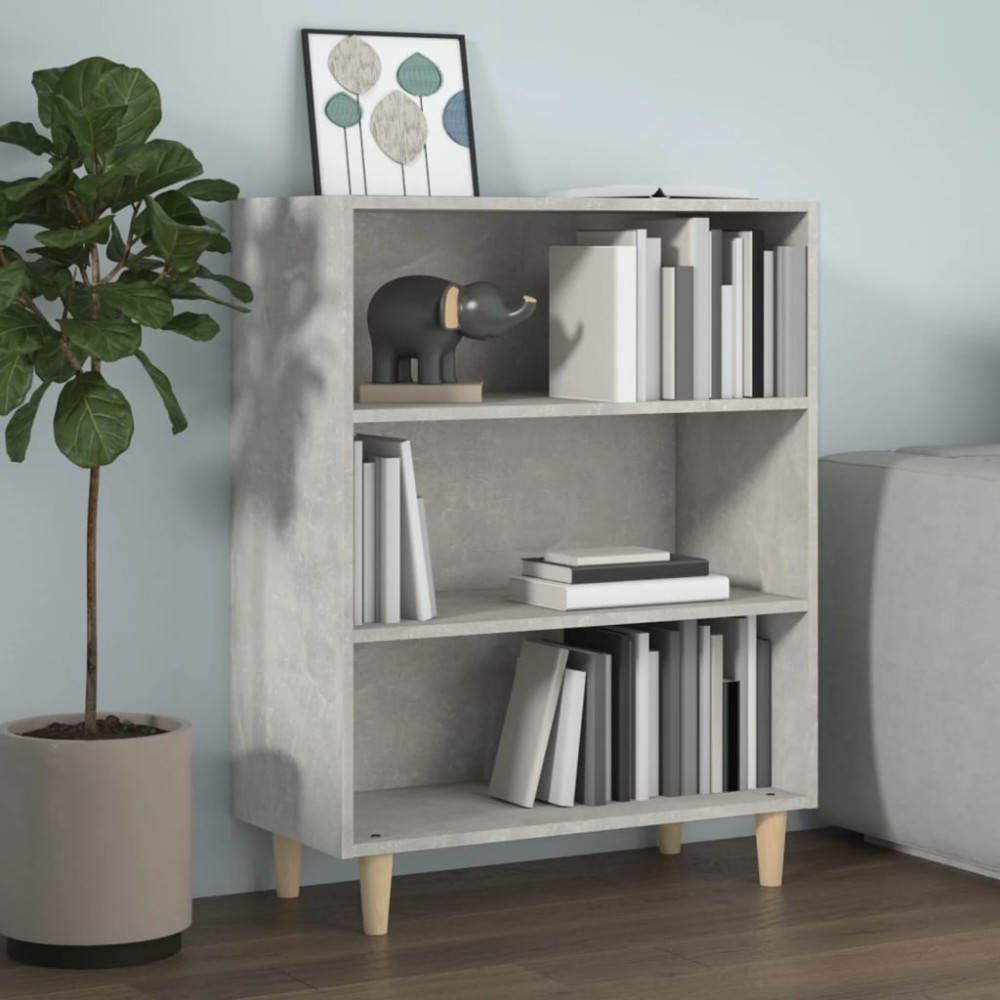 vidaXL Măsuță de cafea, gri beton, 69,5x32,5x90 cm, lemn prelucrat