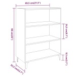 vidaXL Servantă, stejar sonoma, 69,5x32,5x90 cm, lemn prelucrat