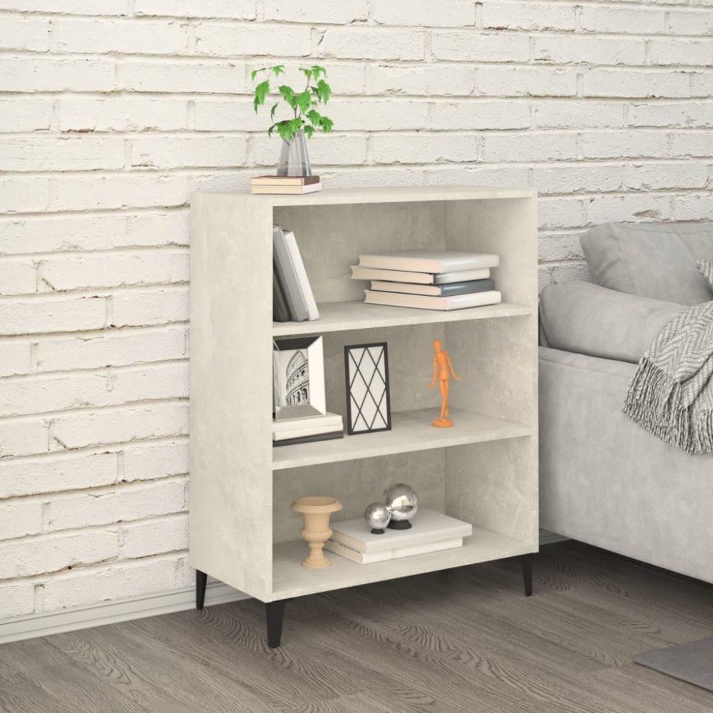 vidaXL Măsuță de cafea, gri beton, 69,5x32,5x90 cm, lemn prelucrat