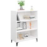 vidaXL Servantă, alb extralucios, 69,5x34x90 cm, lemn prelucrat