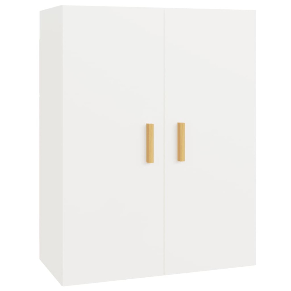 vidaXL Dulap de perete suspendat, alb, 69,5x34x90 cm
