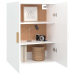 vidaXL Dulap de perete suspendat, alb, 69,5x34x90 cm