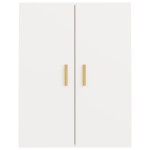 vidaXL Dulap de perete suspendat, alb, 69,5x34x90 cm