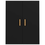 vidaXL Dulap de perete suspendat, negru, 69,5x34x90 cm
