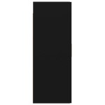 vidaXL Dulap de perete suspendat, negru, 69,5x34x90 cm