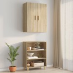 vidaXL Dulap de perete suspendat, stejar sonoma, 69,5x34x90 cm