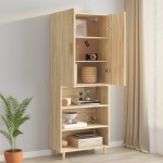 vidaXL Dulap de perete suspendat, stejar sonoma, 69,5x34x90 cm