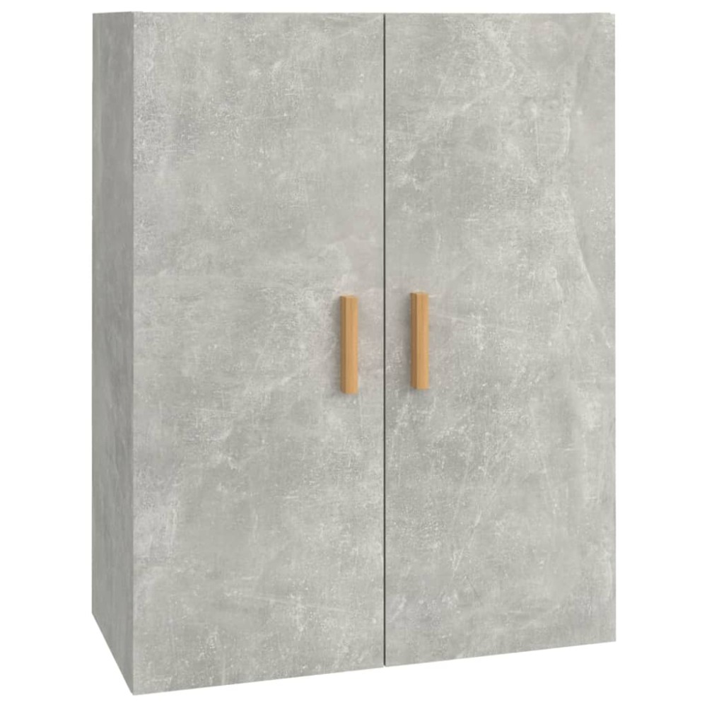 vidaXL Dulap de perete suspendat, gri beton, 69,5x34x90 cm