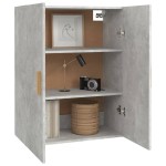 vidaXL Dulap de perete suspendat, gri beton, 69,5x34x90 cm