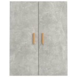 vidaXL Dulap de perete suspendat, gri beton, 69,5x34x90 cm