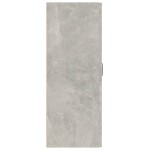 vidaXL Dulap suspendat, gri beton, 69,5x34x90 cm, lemn prelucrat